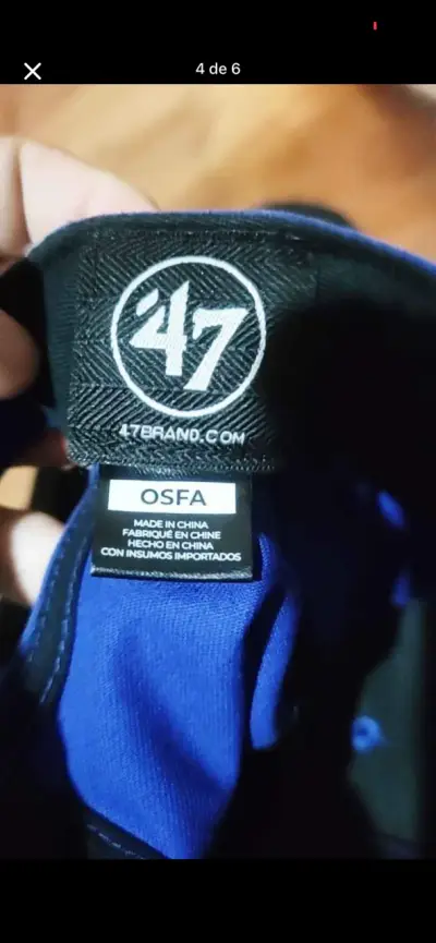 Gorra azul LA ajustable - miniatura 4
