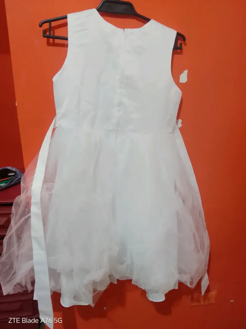 Vestido blanco de niña primera comunión o bautizo - 1