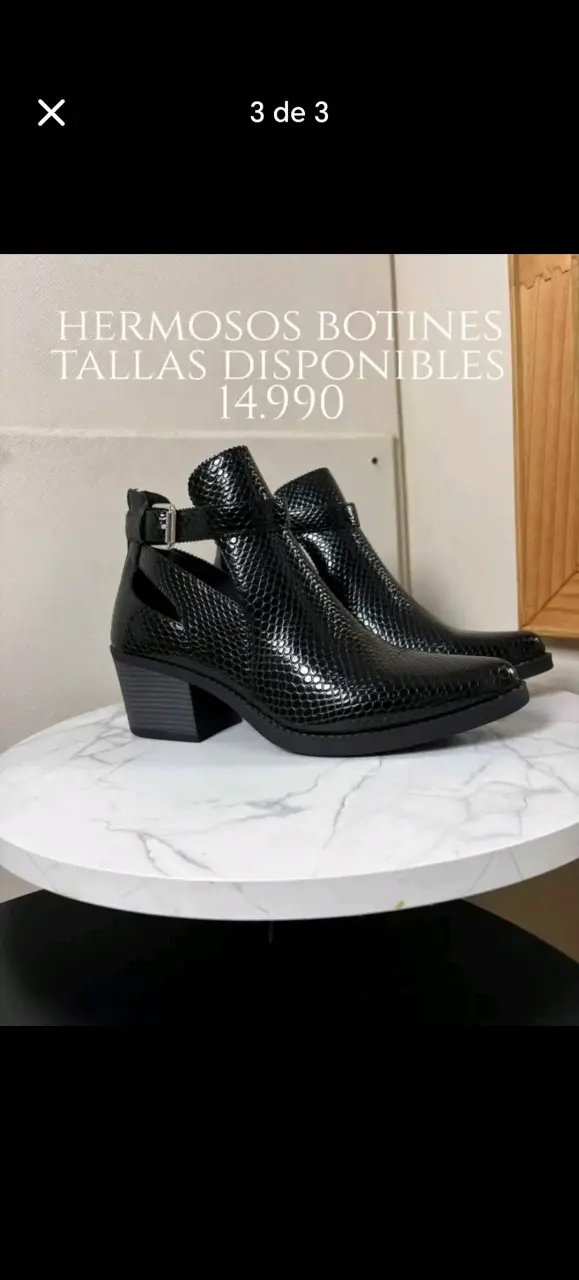 Botines negros elegantes