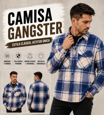 Camisa Gangster a cuadros - miniatura 2