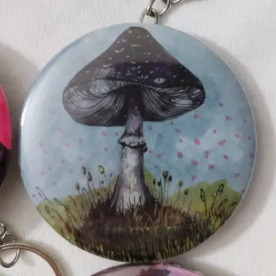Llavero, destapado ilustrado con hongo - miniatura 1