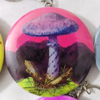 Llavero, destapado ilustrado con hongo - miniatura 5
