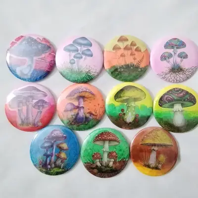 chapitas con hongos - miniatura 1
