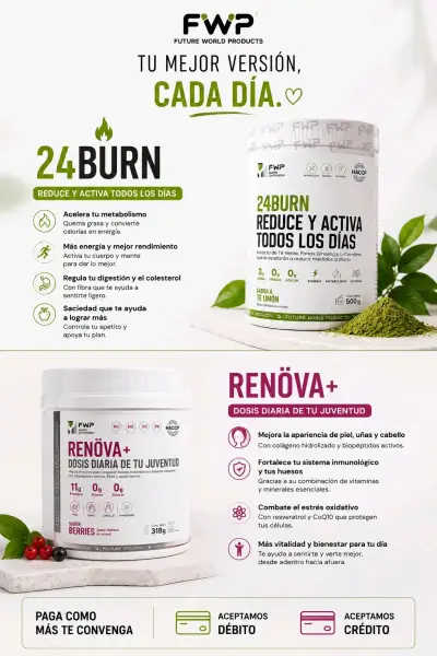 Suplementos 24Burn y Renöva+ - miniatura 1