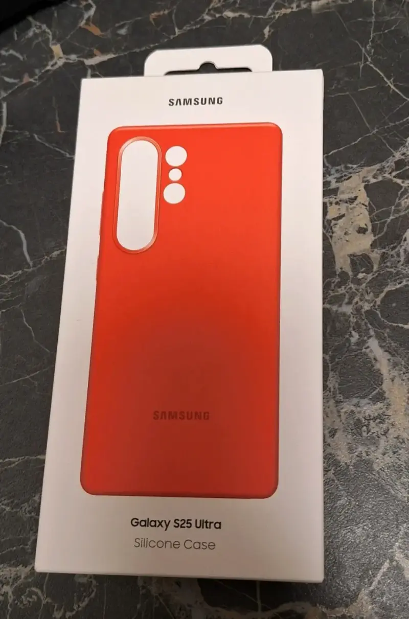 Funda silicona roja Galaxy S25 Ultra - 1