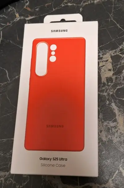 Funda silicona roja Galaxy S25 Ultra - miniatura 1