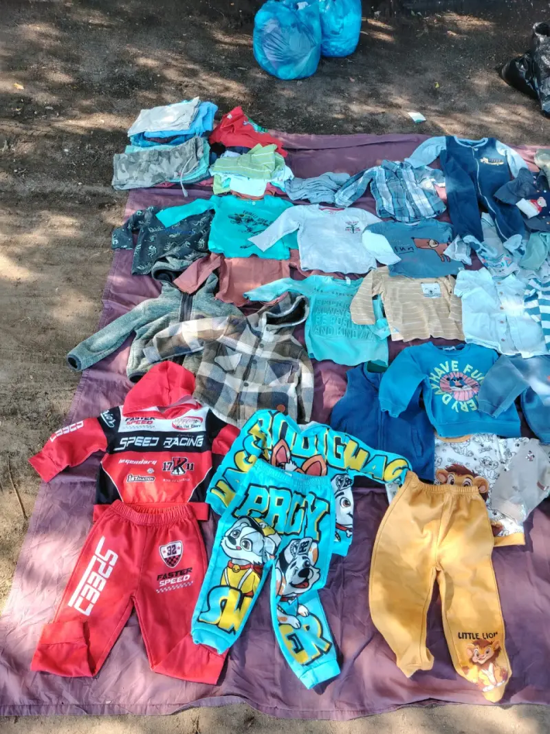 Chaqueta infantil azul con forro - 3