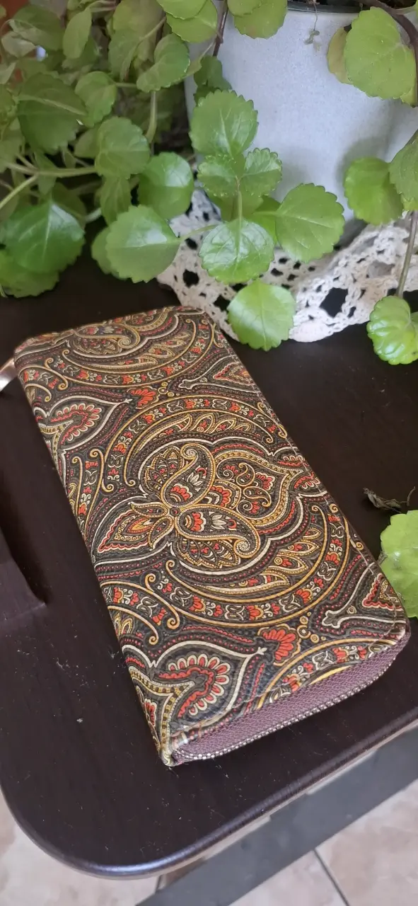Billetera estampado paisley - 1