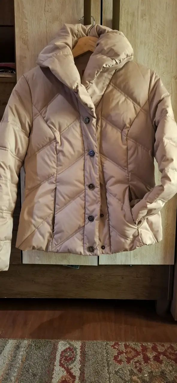 Chaqueta acolchada beige - 2