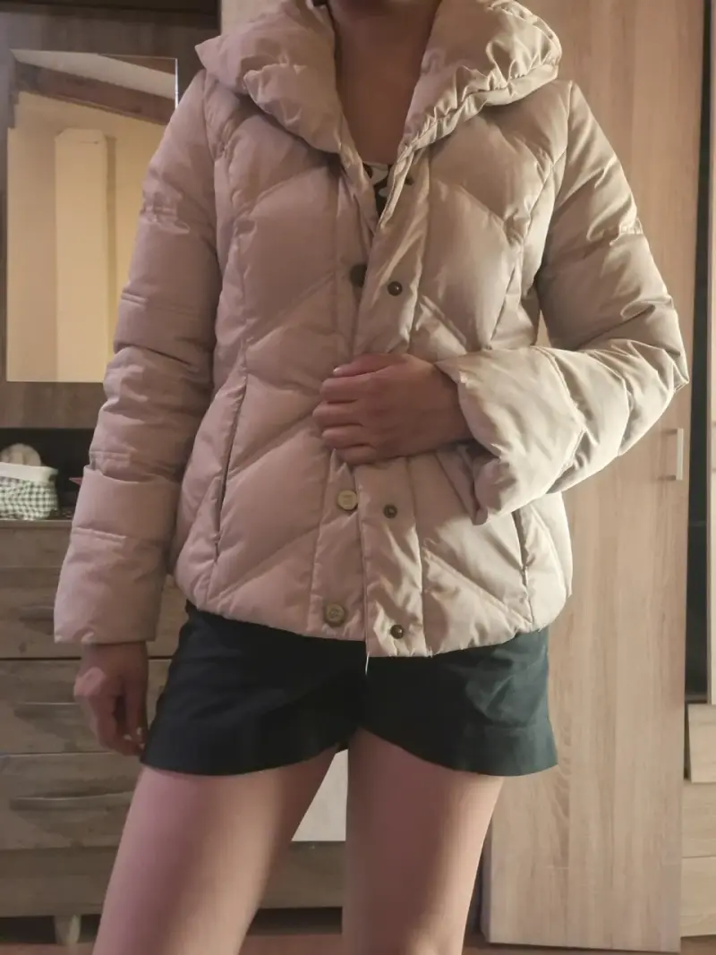 Chaqueta acolchada beige - 4