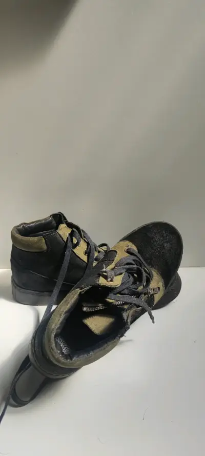 Zapatos bastardo negro y beige - miniatura 1