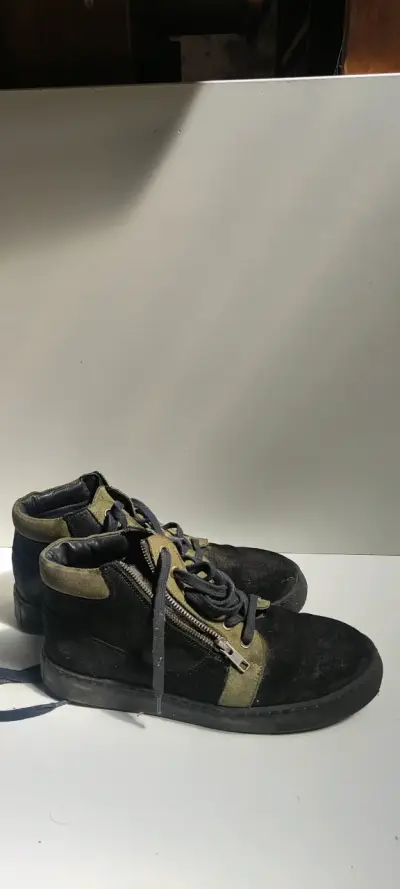 Zapatos bastardo negro y beige - miniatura 3