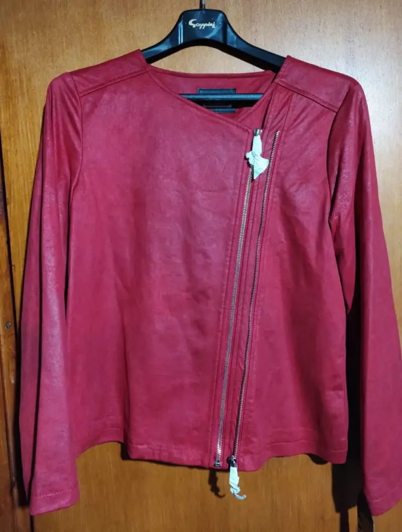 Chaqueta de cuero roja - 3
