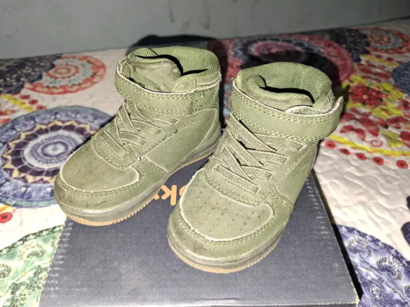 Botines de niño color verde - 1