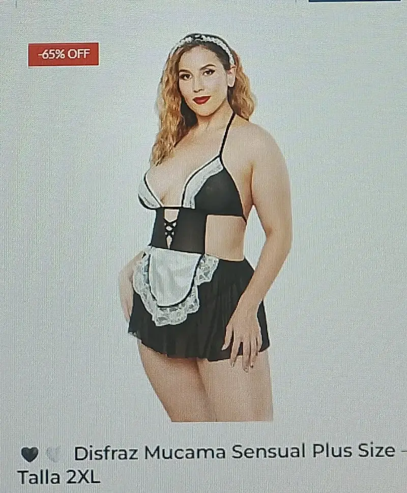 Disfraz mucama sensacional