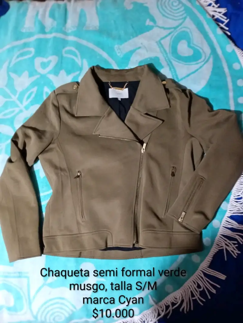 Chaqueta semi formal verde