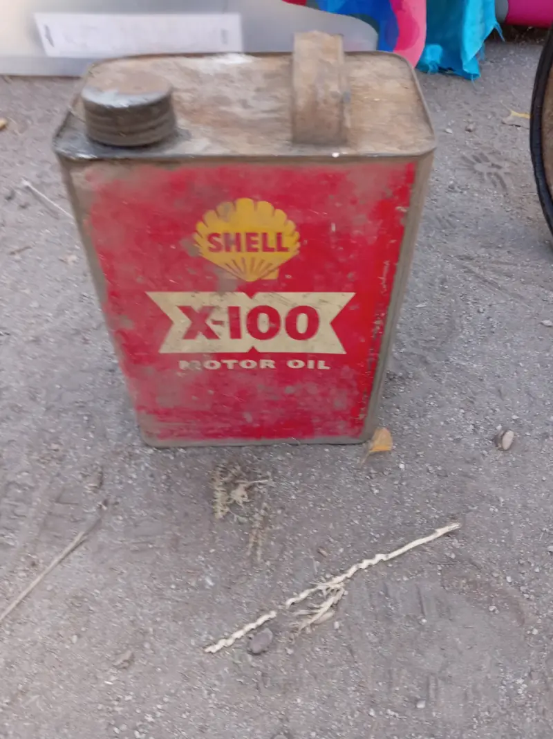 Bidón antiguo Shell X-100 - 1