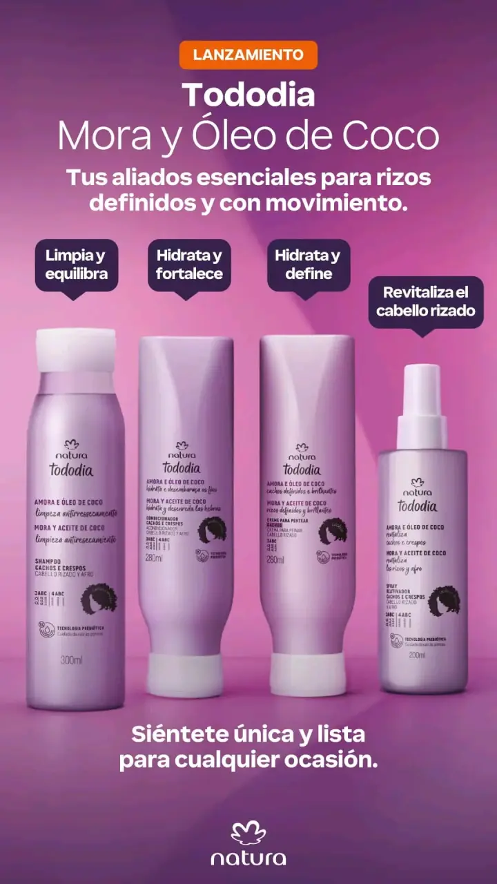 Set shampoo y crema Natura Tododia