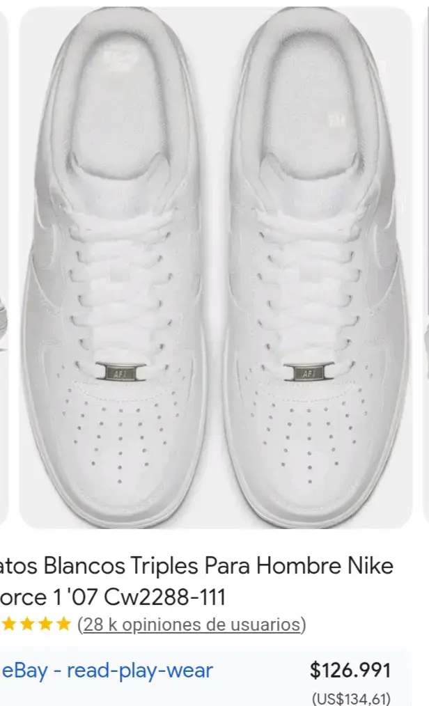 Zapatillas blancas deportivas Nike - 3
