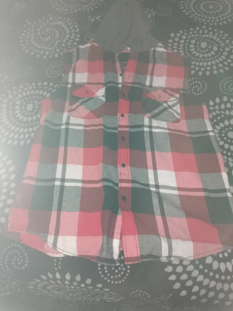 Camisa de franela con capucha - 1