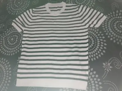 Polera rayada blanco y negro - miniatura 1