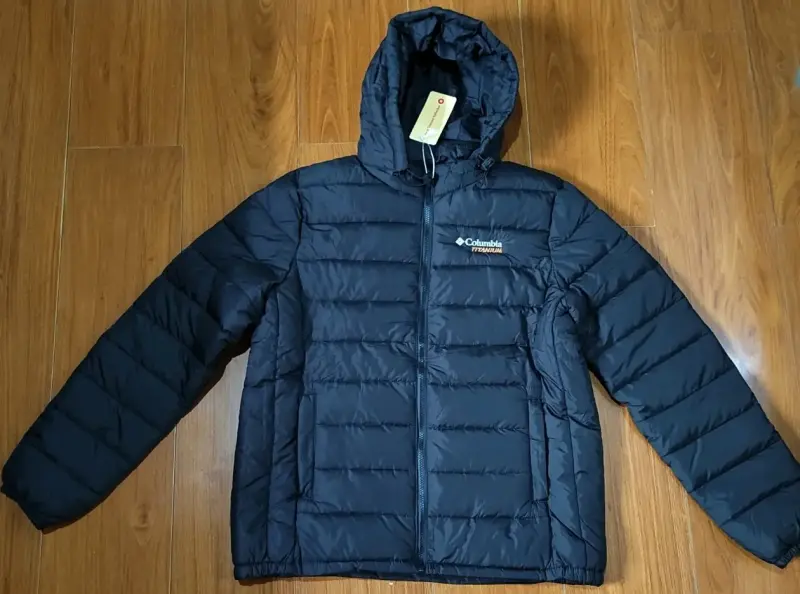 Chaqueta azul Columbia con capucha - 2