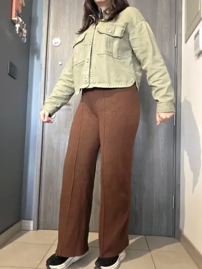 Pantalón Wide Leg forrado - miniatura 3