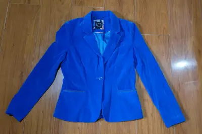 Blazer azul con botón - miniatura 1
