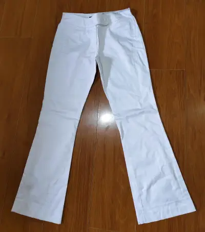 Pantalón blanco de pierna ancha - miniatura 1