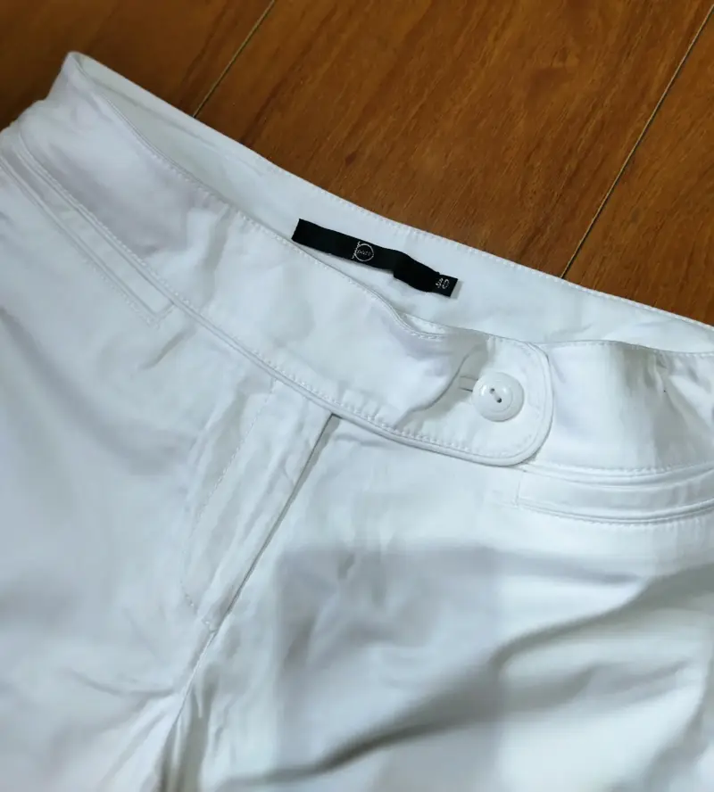 Pantalón blanco de pierna ancha - 3