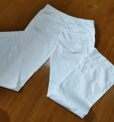Pantalón blanco de pierna ancha - miniatura 4