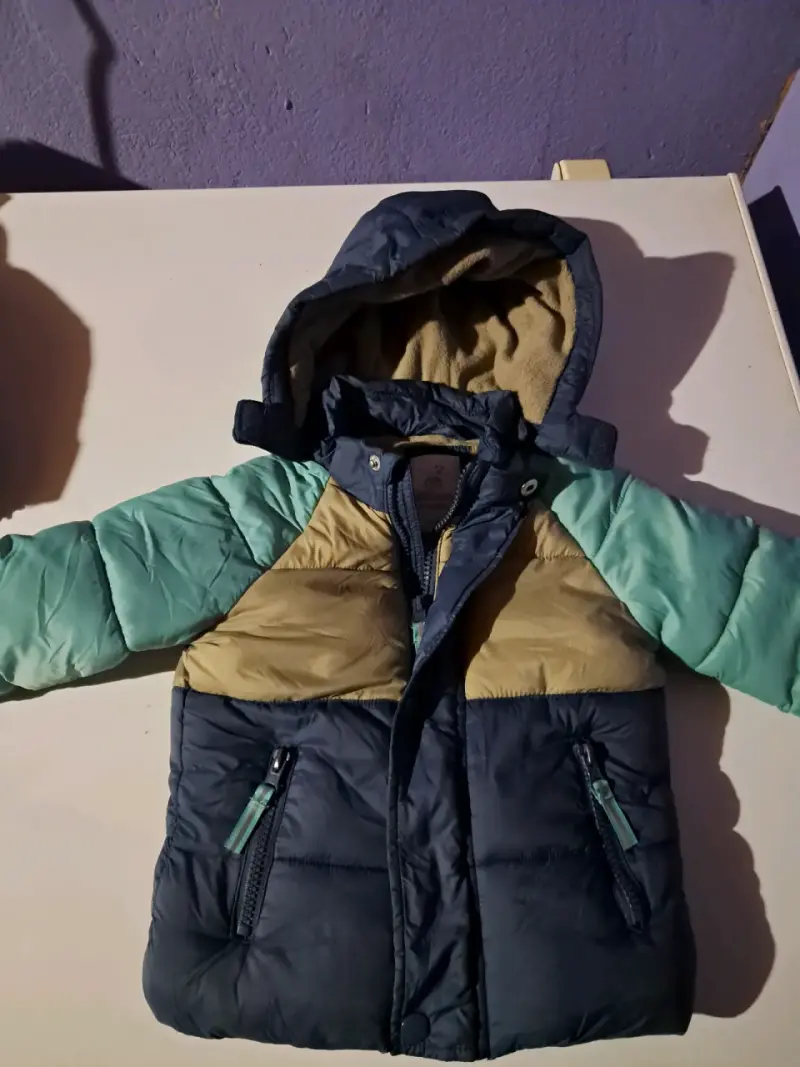 Chaqueta acolchada infantil multicolor - 1