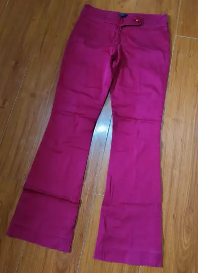 Pantalón fucsia de tiro alto - miniatura 1