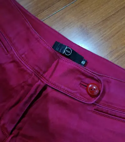 Pantalón fucsia de tiro alto - miniatura 3