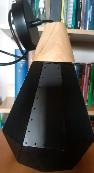 Lámpara colgante moderna negra - miniatura 6