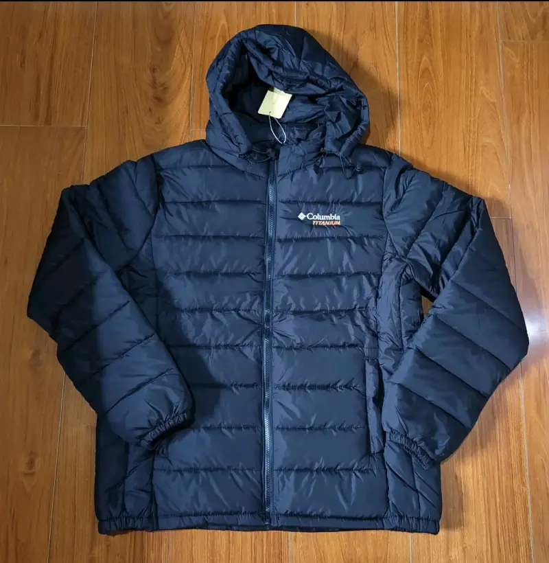 Chaqueta negra Columbia con capucha - 2