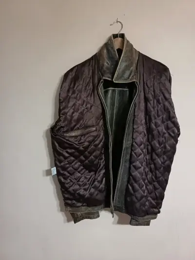 Chaqueta de cuero vintage - miniatura 6