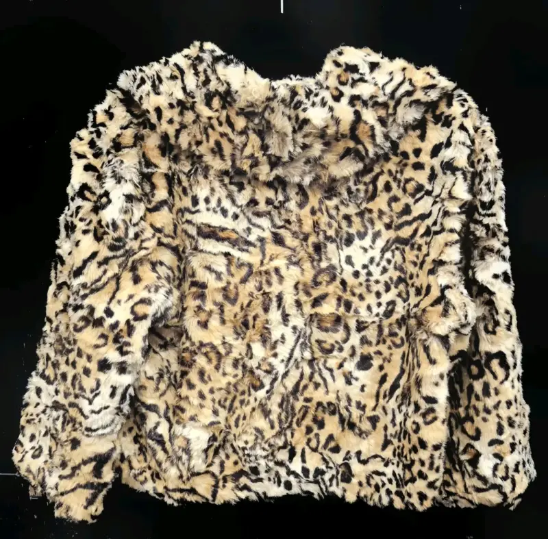 Abrigo de piel sintética animal print - 2