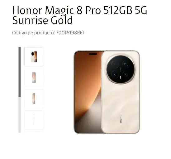 Teléfono Honor Magic8 PRO - 2