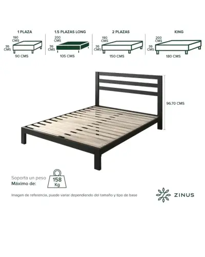 Base de cama resistente - miniatura 1