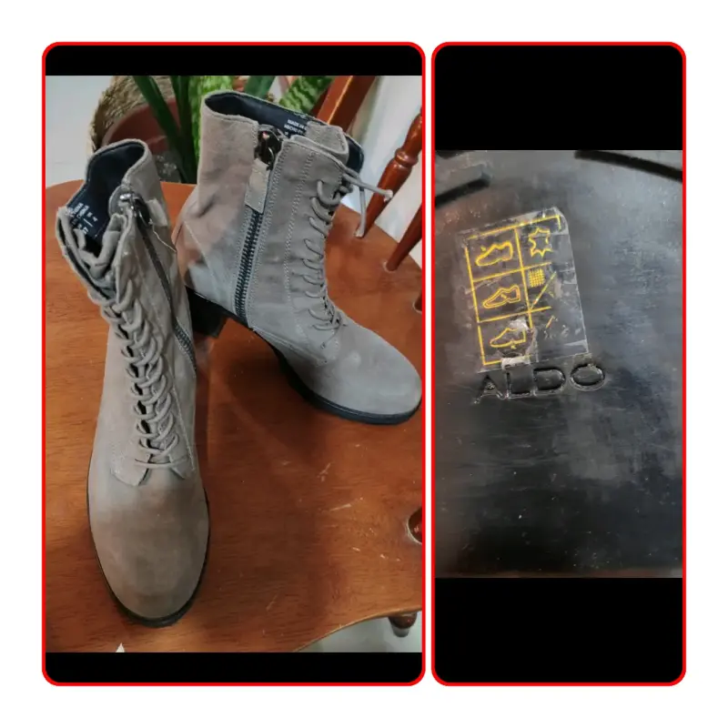 Botines de gamuza café claro - 3