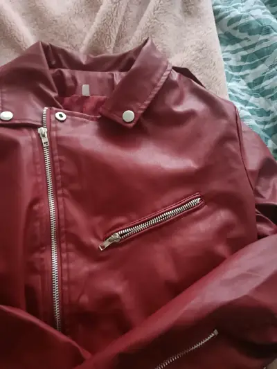 Chaqueta moto vinotinto - miniatura 5
