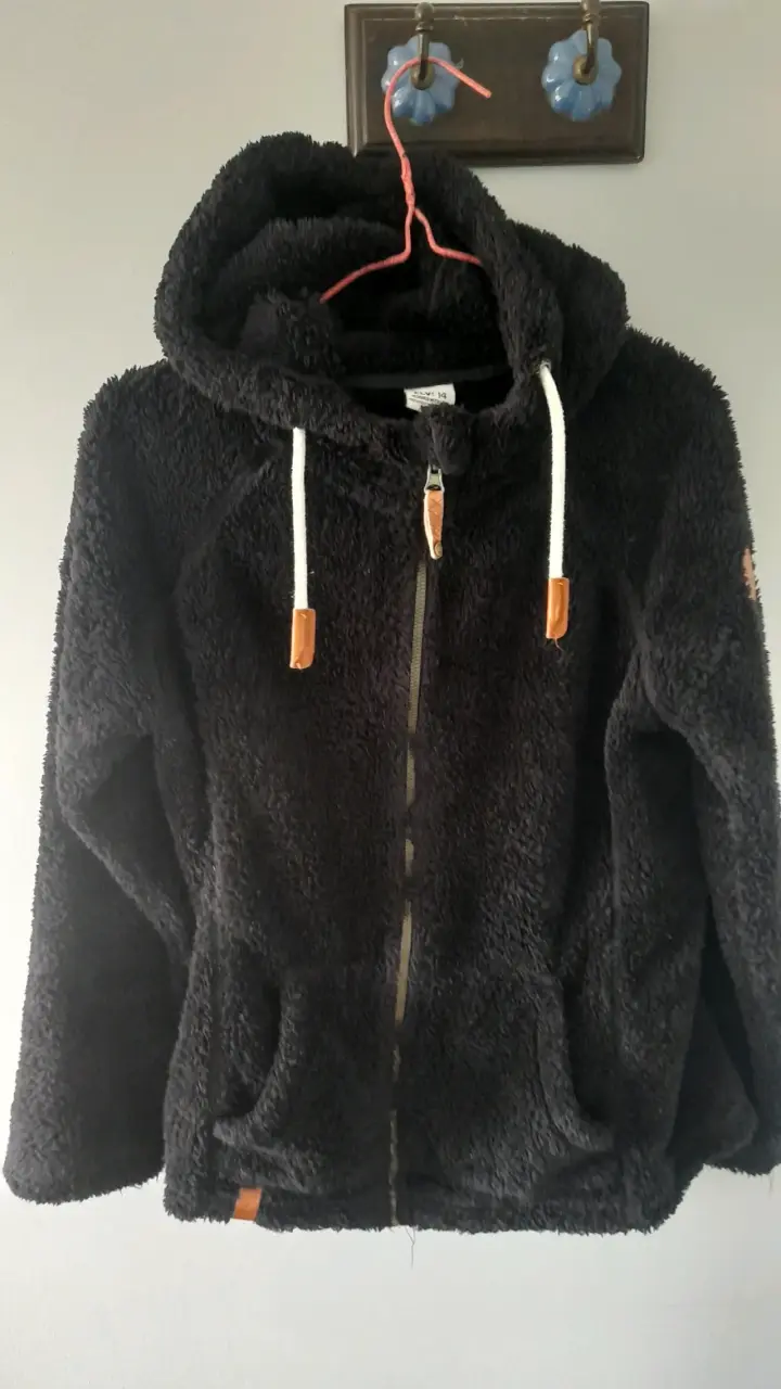 Polar negro con capucha talla 14 Niña