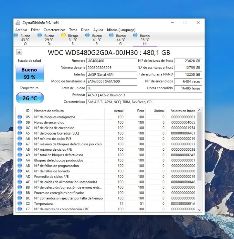 Disco SSD WD Green 480GB - 2