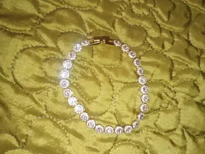 Pulsera de brillantes estilo clásico - miniatura 3