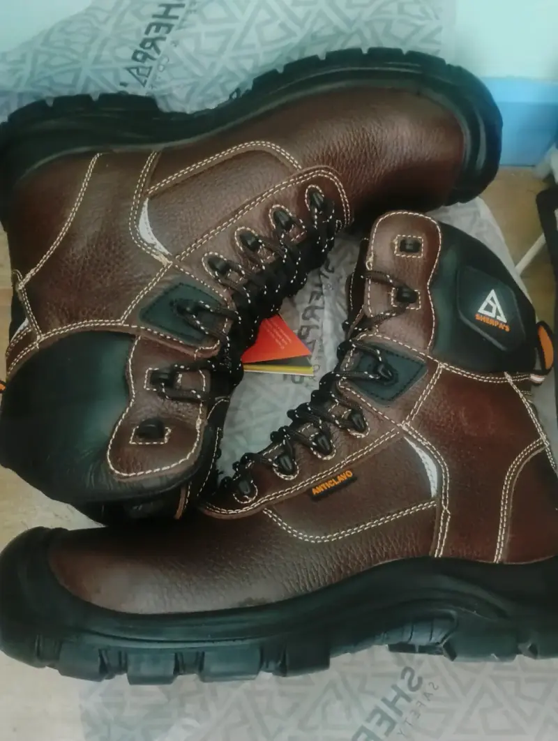 Botas de seguridad marrones