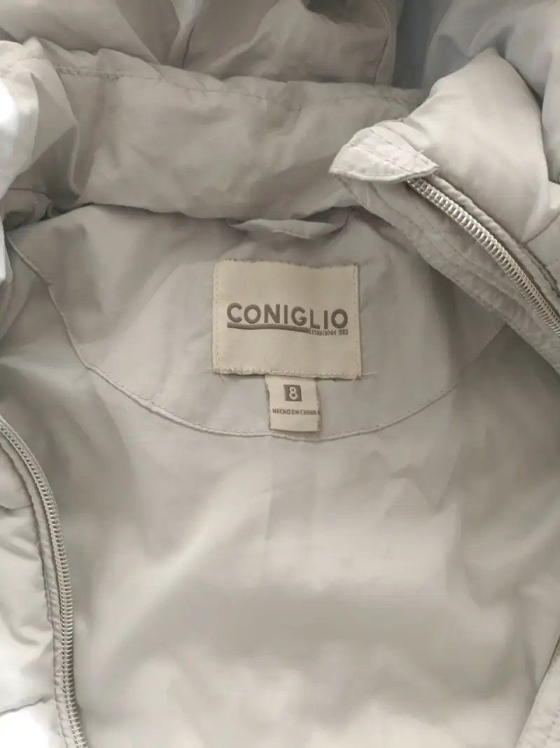 Parka beige con capucha pelo sintético - 2