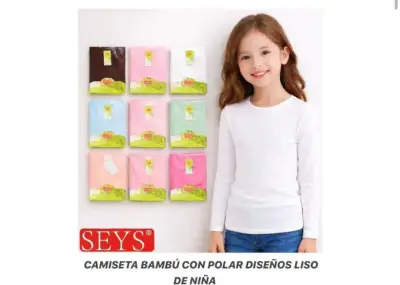 Camisetas bambú polar niña - miniatura 1