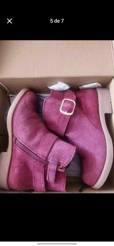 Botines rojos de gamuza - miniatura 5