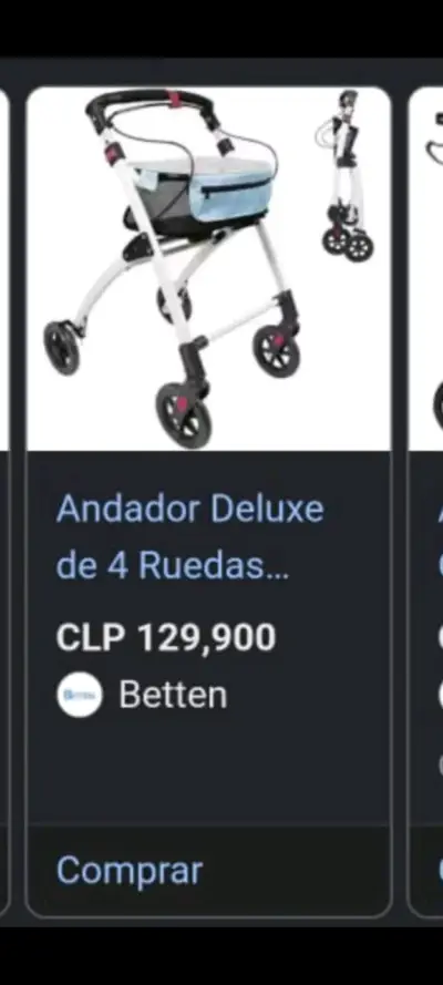 Andador Deluxe 4 Ruedas - miniatura 1